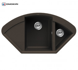Omoikiri Sakaime 105C-DC мойка 1057x575 темный шоколад