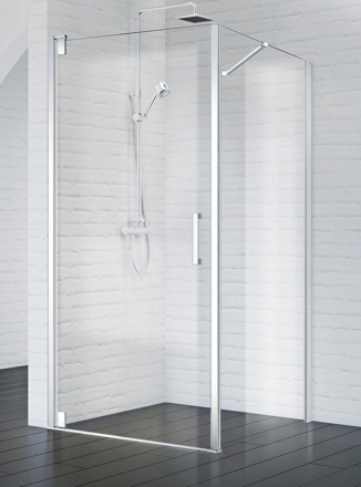 Belbagno MARMI-A-1-100-C-Cr r душевой угол стекло прозрачное