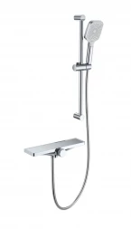 Wonzon &amp; Woghand Onix WW-B2551-A-CR Смеситель для ванны с душем и термостатом черный матовый
