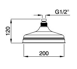 CEZARES CZR-U-SP8-20-03/24 верхний душ