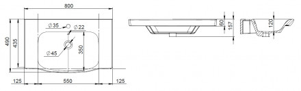 AM.PM Like M80FSX0802WG тумба под раковину 80 белая
