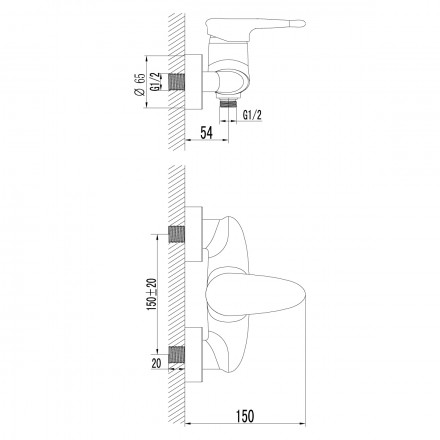 Lemark Status LM4403C смеситель для душа