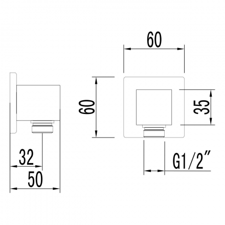 Lemark LM4583С Подключение для душевого шланга