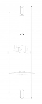 Lemark LM8066C Стойка для душа