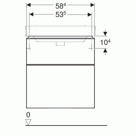 Geberit 529.352.00.6 Smyle 60 Комплект мебели для ванны
