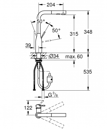 Grohe Essence New 30270000 Смеситель для кухни