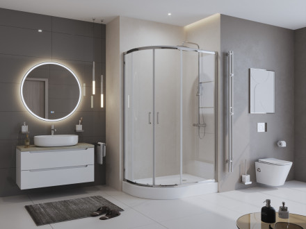 BelBagno TRAY-BB-RH-120/80-550-15-W-L акриловый поддон