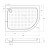 BelBagno TRAY-BB-RH-120/80-550-15-W-L акриловый поддон