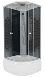 Niagara Eco NG7507-14 black 80х80 душевая кабина высокий поддон
