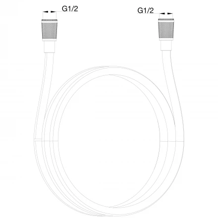 Wonzon &amp; Woghand WW-RG01-800-MB Шланговое подключение с держателем белый матовый