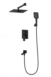 Wonzon &amp; Woghand Edge WW-88939003-MB Душевая система встраиваемая черный матовый