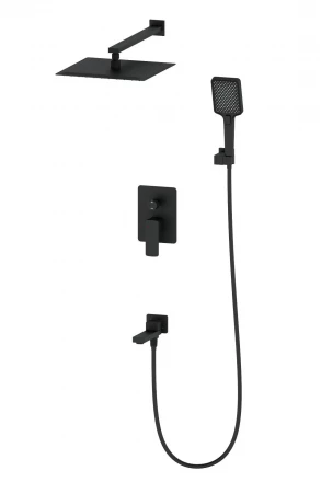Wonzon &amp; Woghand Edge WW-88939003-MB Душевая система встраиваемая черный матовый
