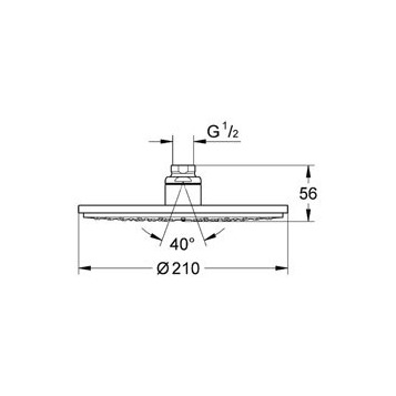 Grohe Rainshower Cosmopolitan 210 28368000 верхний душ