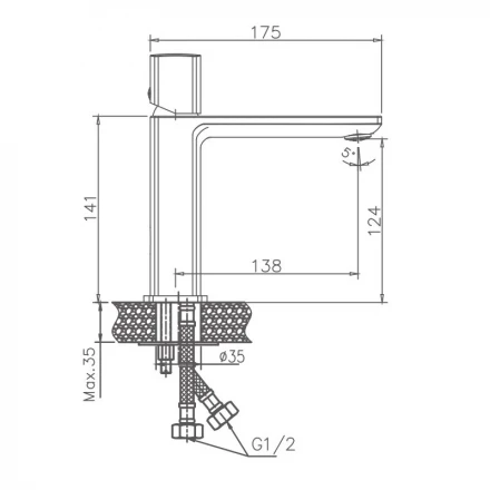 Haiba HB10577 Смеситель для раковины