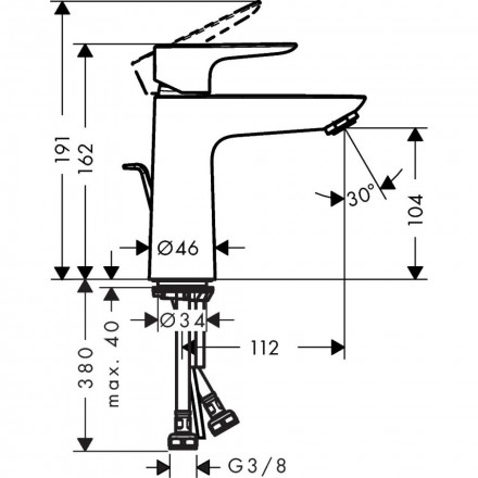 Hansgrohe Talis E 71710000 смеситель для раковины