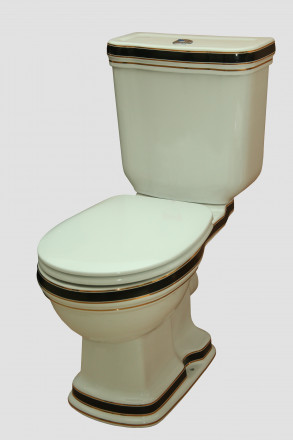 Creavit Klasik KL310-11CB00E-KR00 унитаз напольный декор Krokodil (чаша)