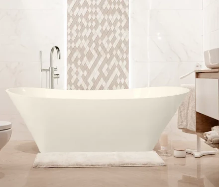 Ванна Castone Амелия 180x80 отдельностоящая с переливом