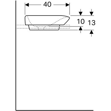 Geberit myDay 245460600 Раковина 60x40