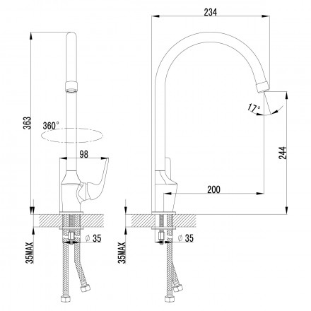 Lemark Plus Advance LM1205C смеситель для кухни