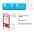 Tece S401103 инсталляция с белой клавишей для подвесного унитаза