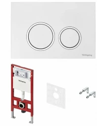 Tece S401103 инсталляция с белой клавишей для подвесного унитаза