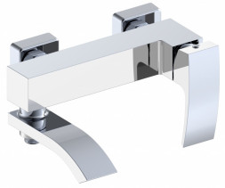 Grocenberg GB8007WC белый хром смеситель для ванны