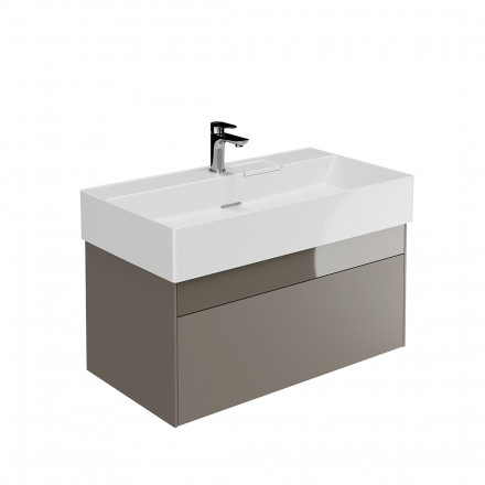 Kerama Marazzi Logica 90 тумба подвесная 2 ящика, песчаный