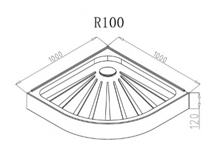 Ceruttispa R100 Душевой поддон 100x100