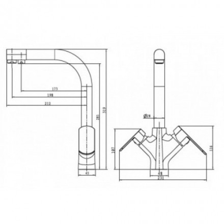KAISER Arena 33066-1 Bronze Смеситель для кухни