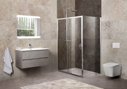 BelBagno UNIQUE-AH-1-120/135-100-C-Cr душевой уголок