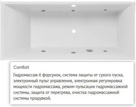 Villeroy Boch Squaro 180x80 ванна с гидромассажем