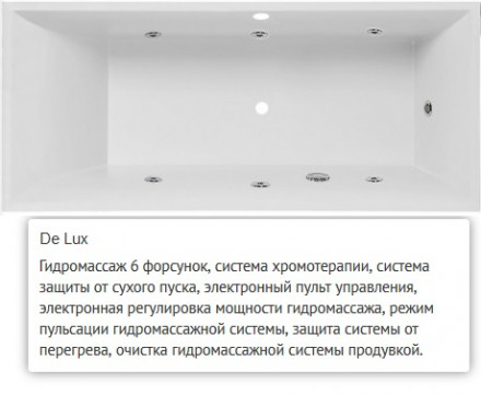 Villeroy Boch Squaro 180x80 ванна с гидромассажем