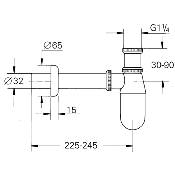 Grohe 28920000 Сифон для раковины