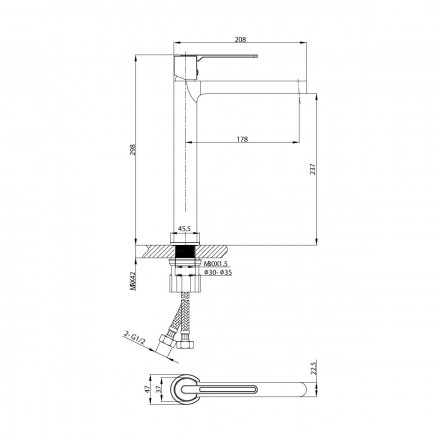 Vincea Rondo VBF-1R2GM Смеситель для раковины