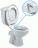 Ideal Standard Ocean Junior W903801 напольный унитаз с гигиеническим душем