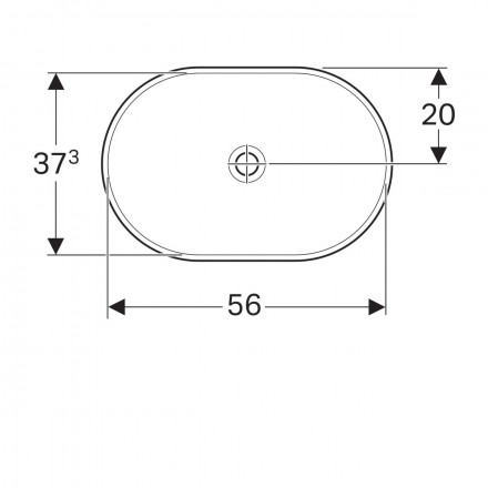 Geberit Variform 500.730.01.2 Раковина 60x40
