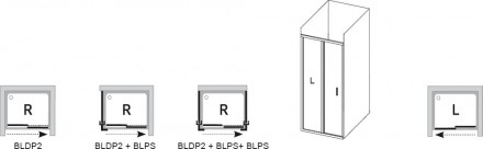 Ravak Blix BLDP2-100 R Дверь душевая 0PPA0100Z1