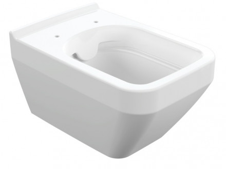 Cersanit 63115 CREA SQUARE Clean On Унитаз подвесной с крышкой сиденьем