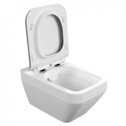 Cersanit 63115 CREA SQUARE Clean On Унитаз подвесной с крышкой сиденьем