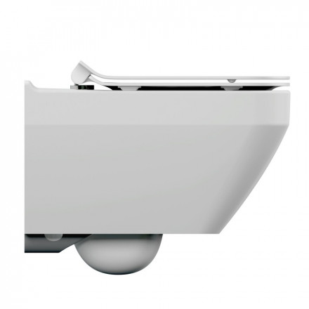 Cersanit 63115 CREA SQUARE Clean On Унитаз подвесной с крышкой сиденьем