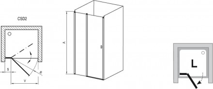 Ravak Chrome CSD2-100 Дверь душевая 0QVACC00Z1