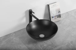 CeruttiSpa CR3301MB раковина накладная чёрная матовая