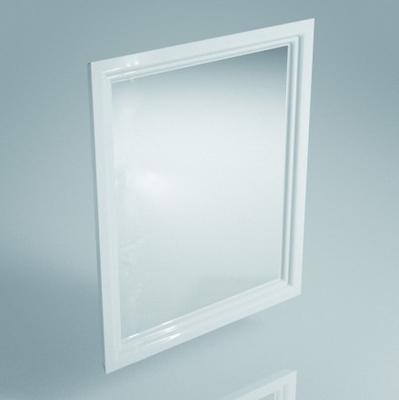 Kerama Marazzi Pompei 60 зеркало, белое глянцевое
