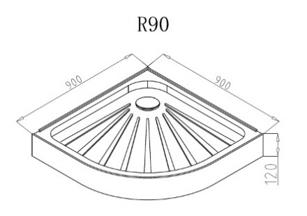 Ceruttispa R90 Душевой поддон 90x90