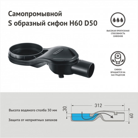 Berges 090155 SUPER Slim 1000 душевой лоток