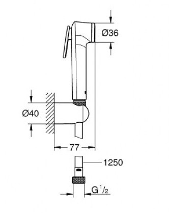 Grohe Tempesta-F 27812IL1 комплект гигиенического душа