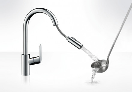 Hansgrohe Focus 31815000 смеситель для кухни с выдвижным изливом