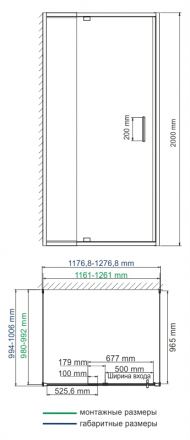 WasserKRAFT Berkel 48P26 Душевой угол 120x100