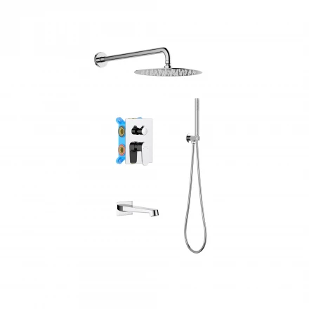 AQUATEK ОБЕРОН AQ1273CR set 4 в 1 душевой комплект