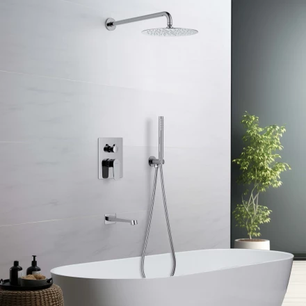 AQUATEK ОБЕРОН AQ1273CR set 4 в 1 душевой комплект